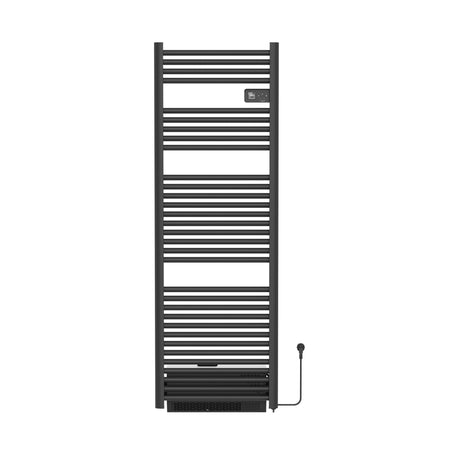 Belrad Elektrische Handdoekdroger Met Blower - Smart WiFi - 1850W - 1640x540x133 mm - Mat Zwart