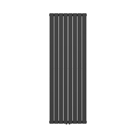 Verticale Radiator Dubbelzijdig Zwart – Vierkant 608mm