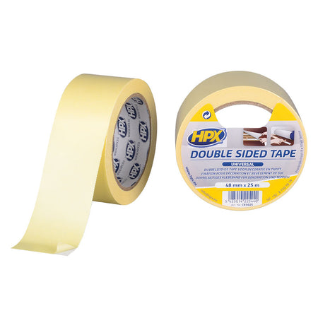 DUBBELZIJDIGE UNIVERSELE TAPE 1200 WHITE HPX 50 mm x 25 m