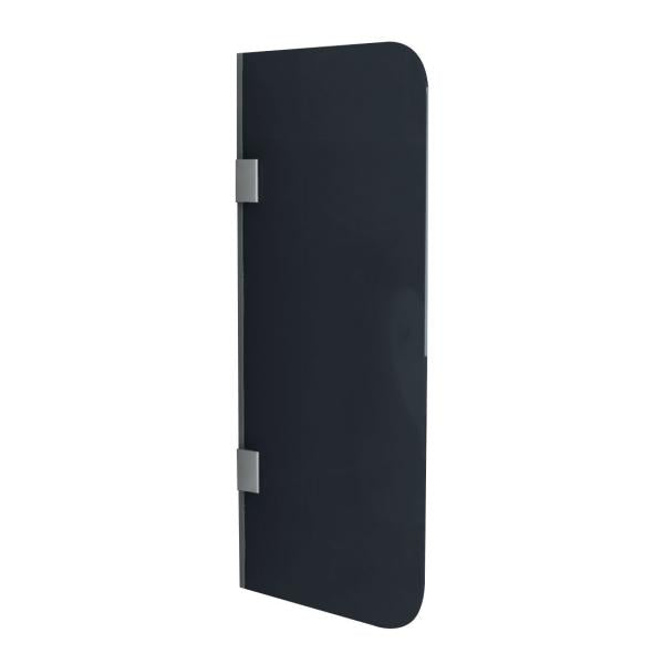 Scheidingswand voor Urinoir - 400 X 900MM - Chrome - Grijs Rookglas