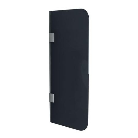 Scheidingswand voor Urinoir - 400 X 900MM - Chrome - Grijs Rookglas