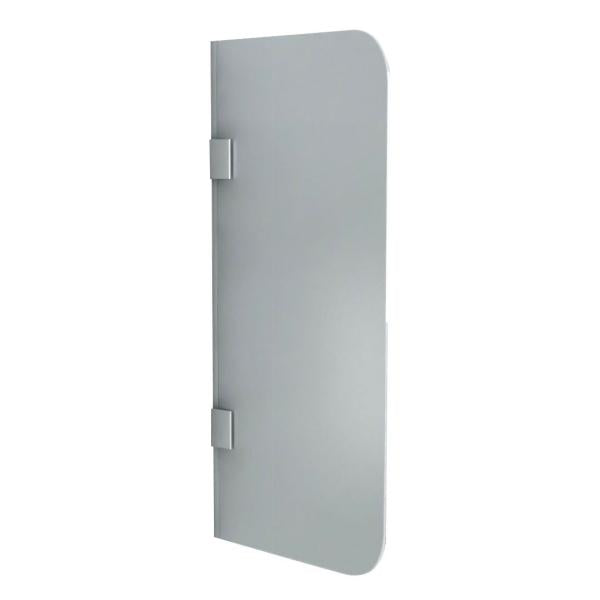 Scheidingswand voor Urinoir - 400 X 900MM - Chroom - Mat Glas