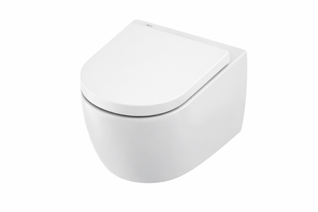 Set-Toilet Keramiek met Cycloonspoeling-Inclusief Zitting-Glanzend Wit