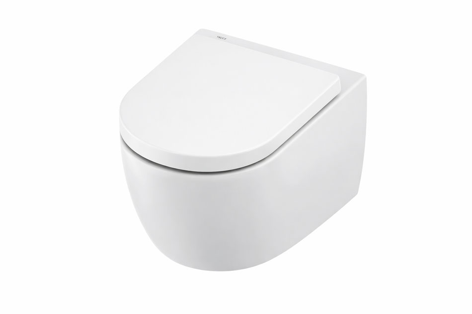 Set-Toilet Keramiek met Cycloonspoeling-Inclusief Zitting-Glanzend Wit