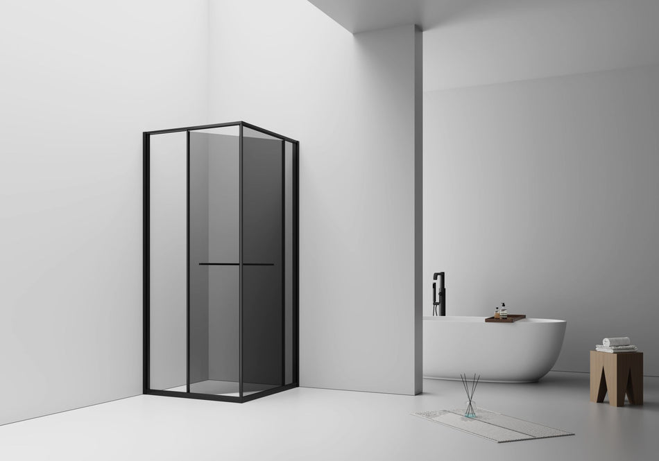 Inslide Douchecabine met Naar Binnen Openende Schuifdeur en Zijwand 90x90cm