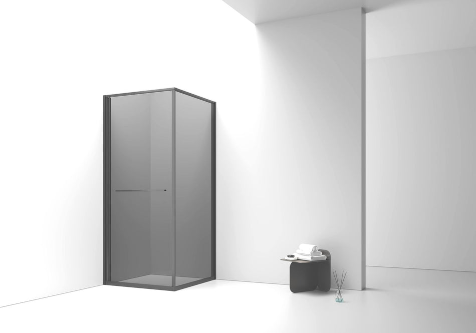 Inslide Douchecabine met Naar Binnen Openende Schuifdeur en Zijwand 90x90cm