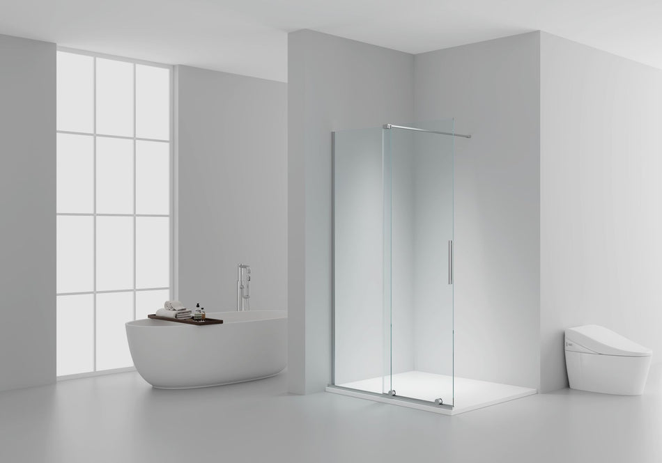 X-Slide Inloopdouche Met Schuifdeur - Nis - 120x200cm - 8mm Veiligheidsglas