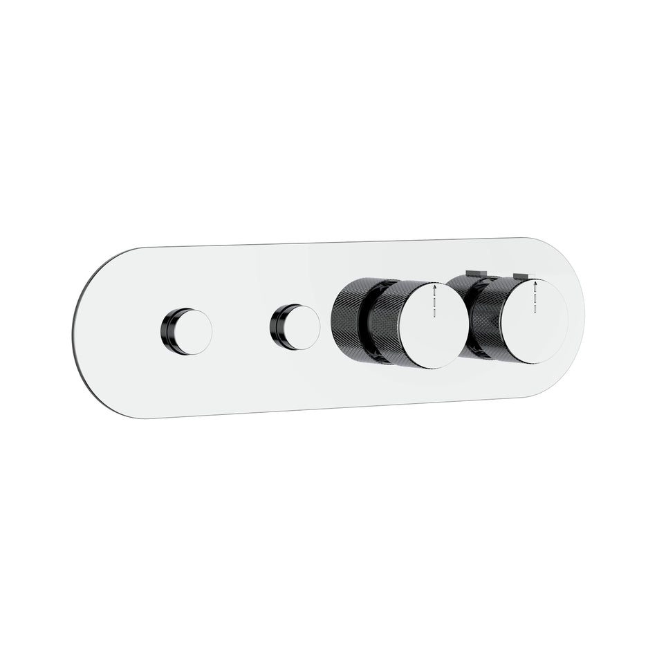 DutchLine - 2 Weg Push Thermostatische Afbouwdeel
