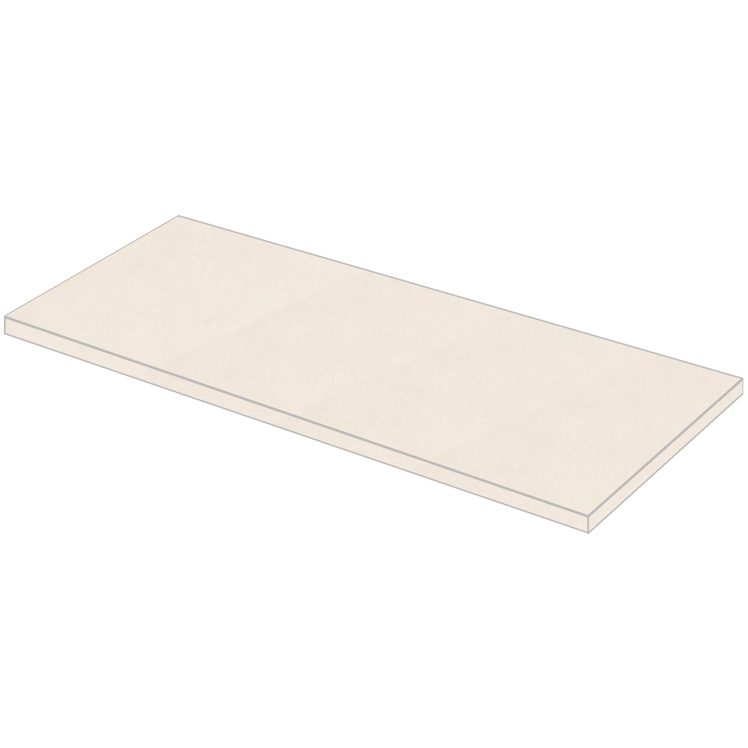 DutchLine - Composiet Topblad Créme - Semi Gepolijst - 1210x465x18