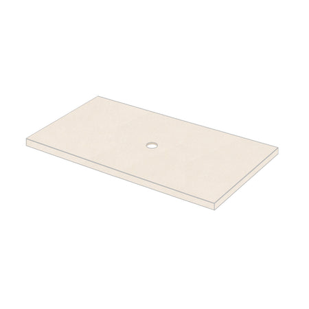DutchLine - Composiet Topblad Créme - Semi Gepolijst - 810x465x18