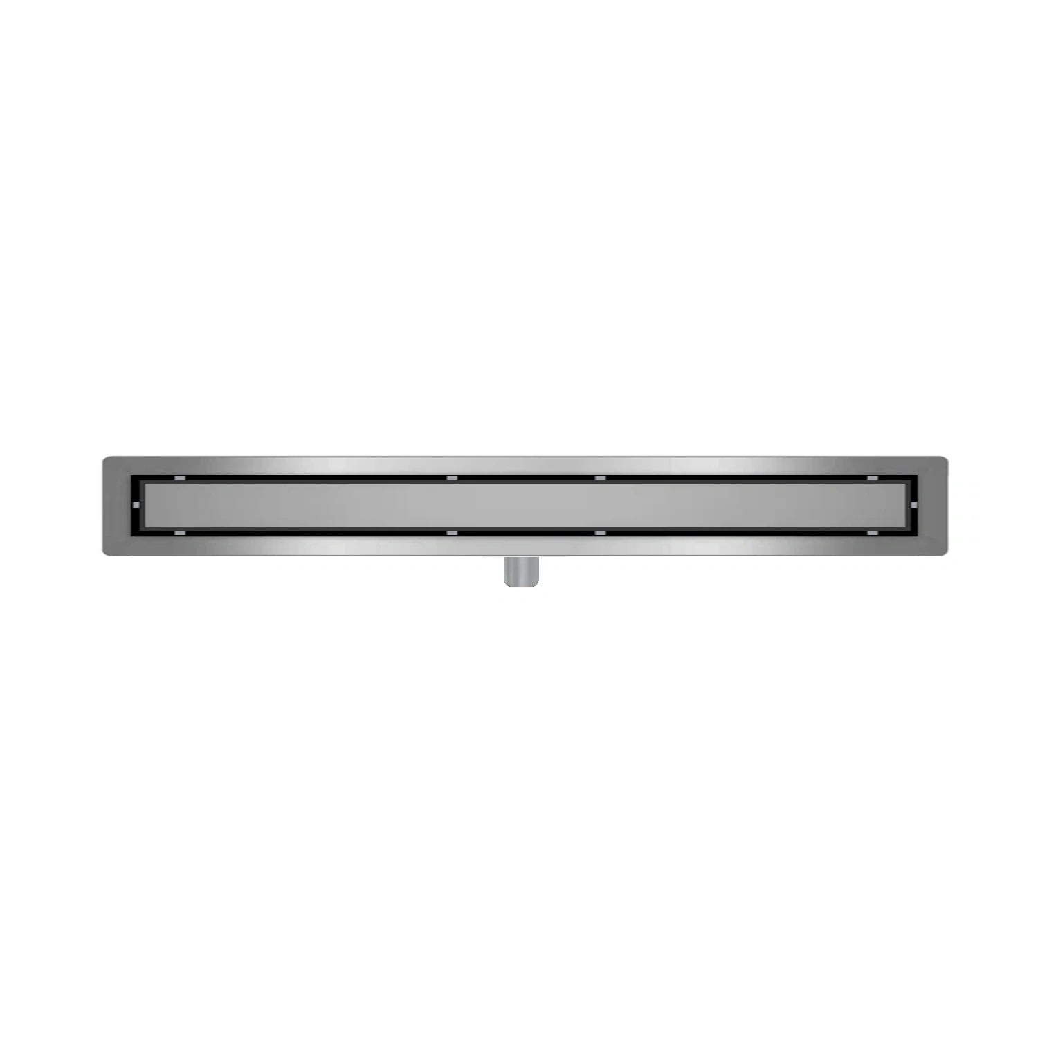 DutchLine -  Douchegoot met flens en tegelrooster - RVS - 2000x70mm