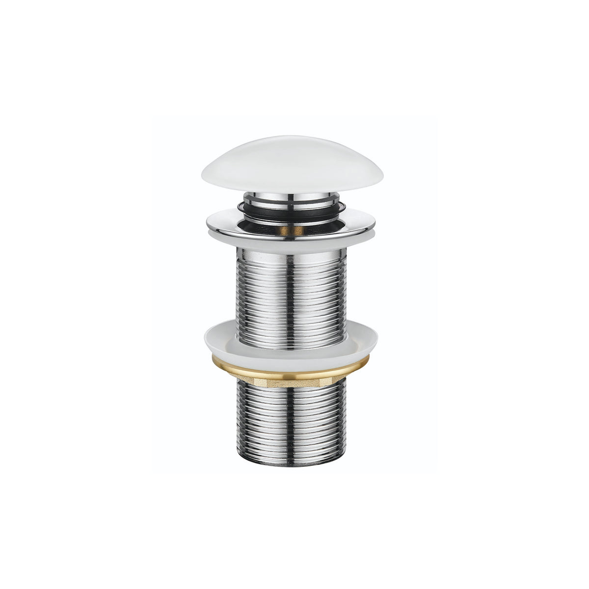 DutchLine - Extra Lange Clickwaste 10cm - Glans Wit Keramiek