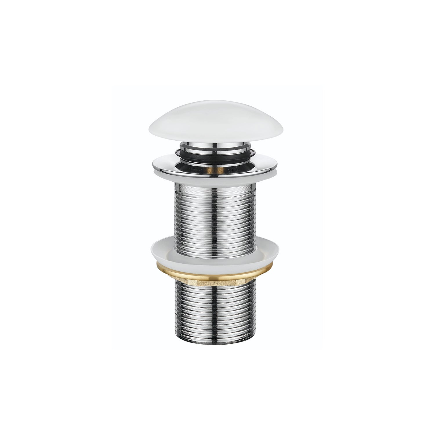 DutchLine - Extra Lange Clickwaste 10cm - Glans Wit Keramiek