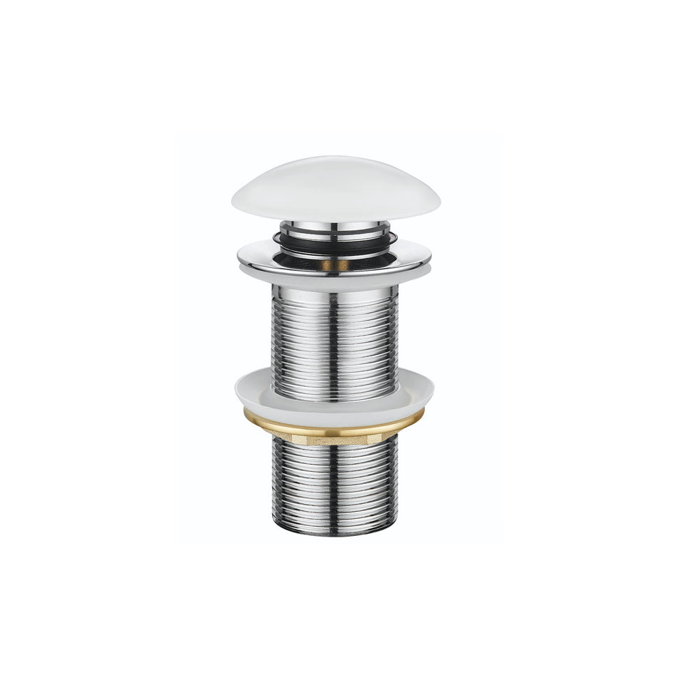 DutchLine - Extra Lange Clickwaste 10cm - Glans Wit Keramiek