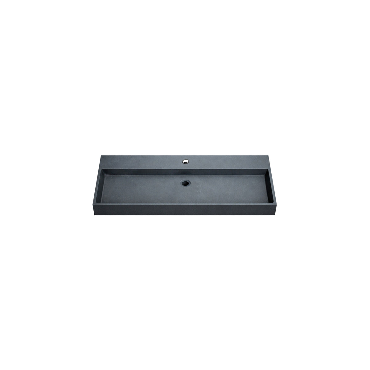 DutchLine - Graniet Wastafel - Mat Zwart - Met Kraangat - 1005x465x120