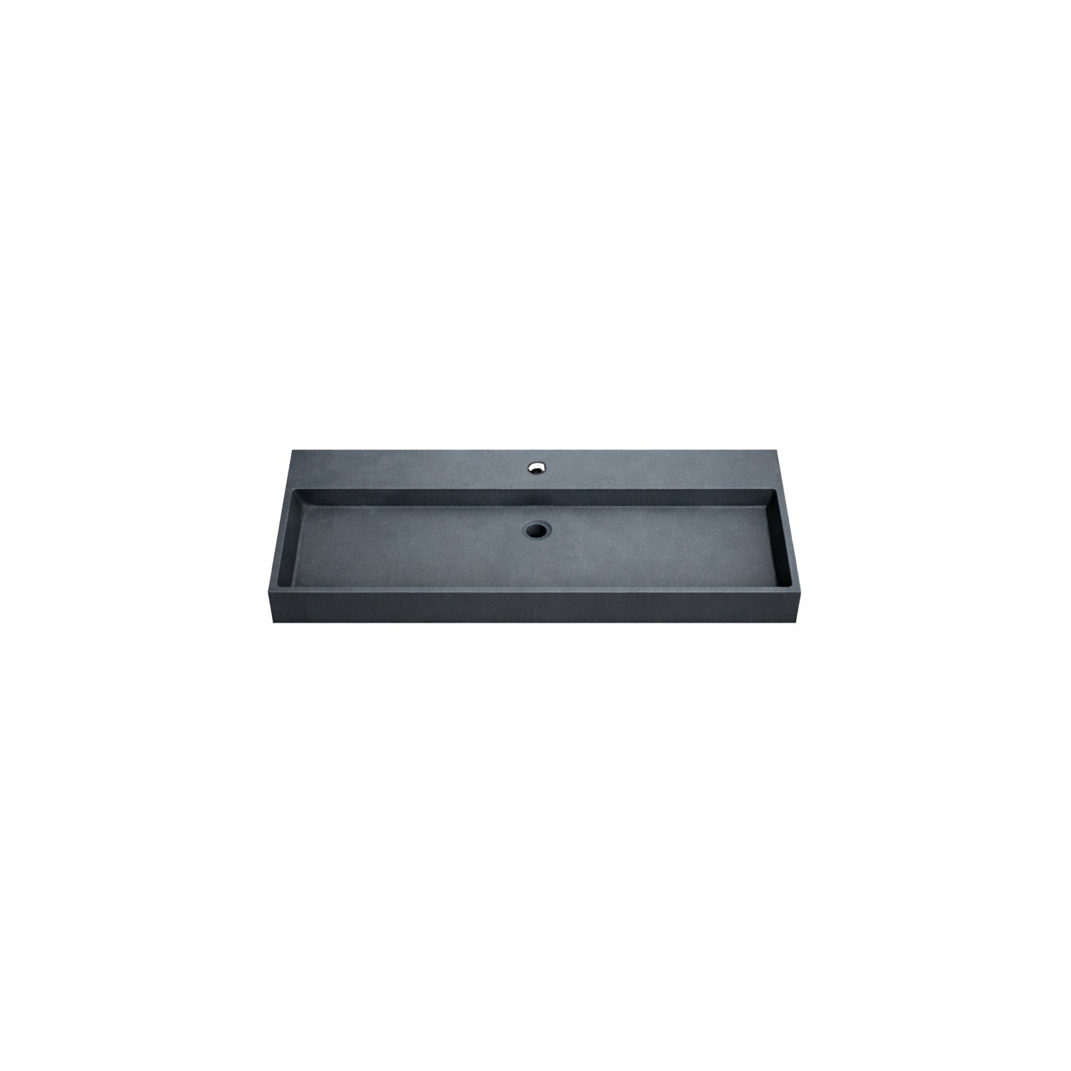 DutchLine - Graniet Wastafel - Mat Zwart - Met Kraangat - 1005x465x120