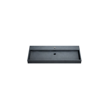 DutchLine - Graniet Wastafel - Mat Zwart - Met Kraangat - 1005x465x120