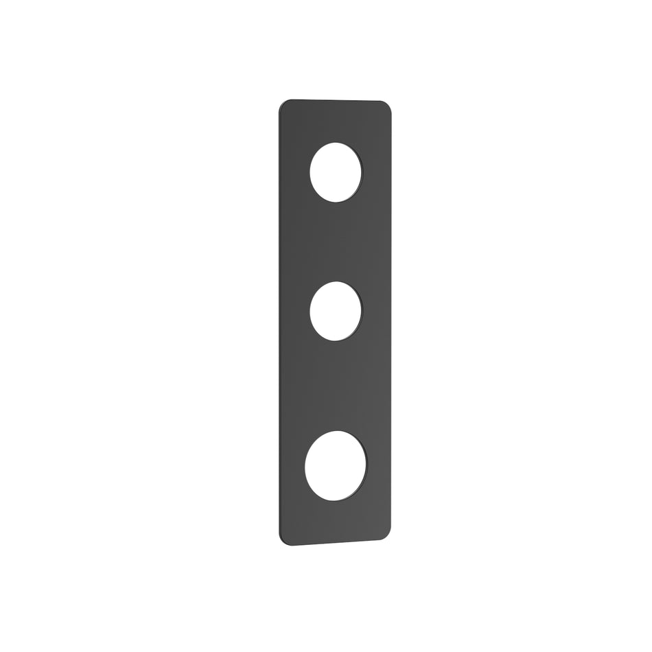DutchLine - Grip 3-Weg Thermostische Douchemengkraan Afbouwdeel - Afdekplaat