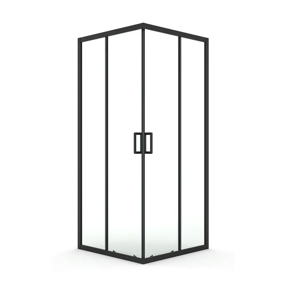 DutchLine - Hoekinstap Schuifcabine - Mat Zwart - 900x900x2000mm