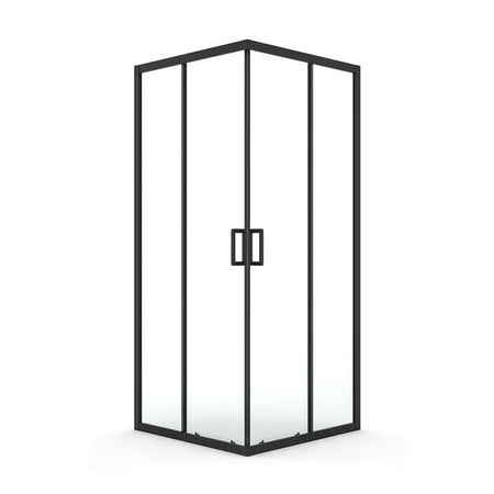 DutchLine - Hoekinstap Schuifcabine - Mat Zwart - 900x900x2000mm