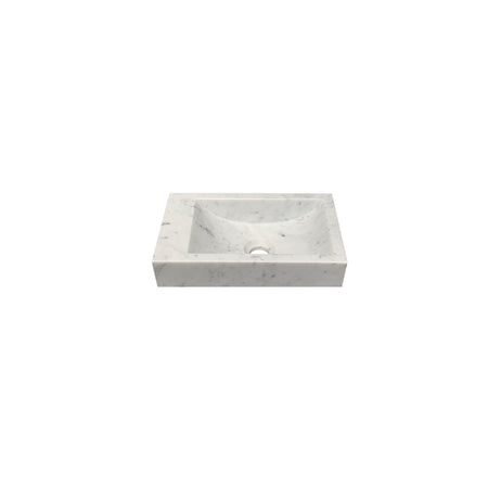DutchLine - Marmer Fontein Links - Bianco Carrara Gezoet - Zonder Kraangat - 360x180x100