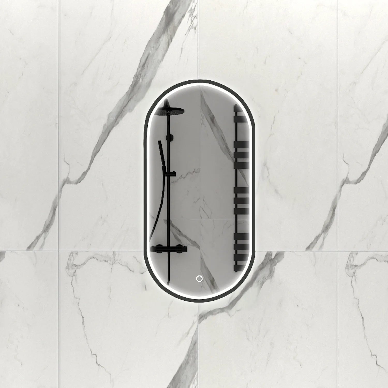 DutchLine - Ovaal Ledspiegel Met Frame - 450x900