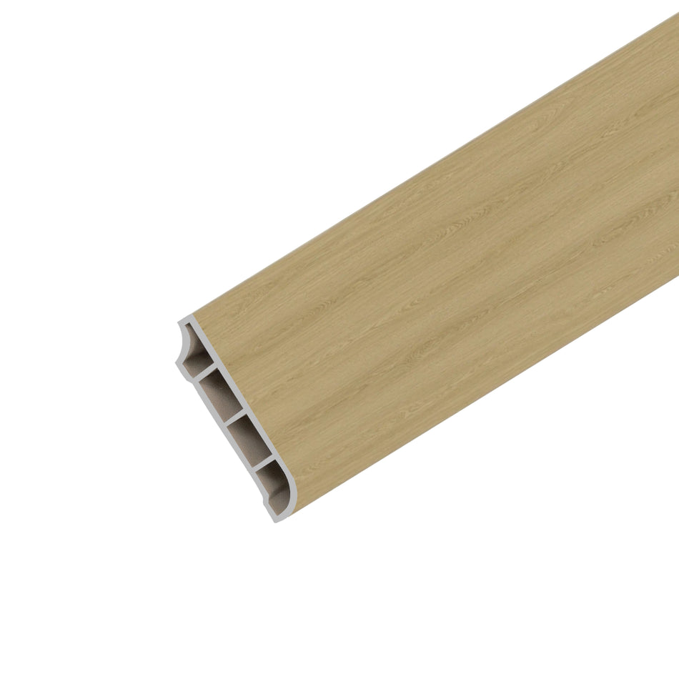 DutchLine - SPC Plint - Zacht Eik Warm Grijs - 2400x60x12mm