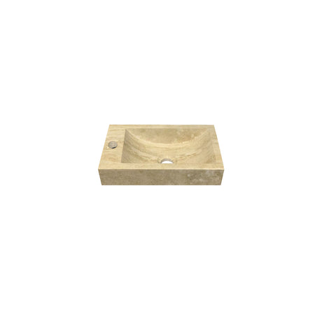 DutchLine - Travertin Fontein Links - Gezoet - Met Kraangat - 400x220x100