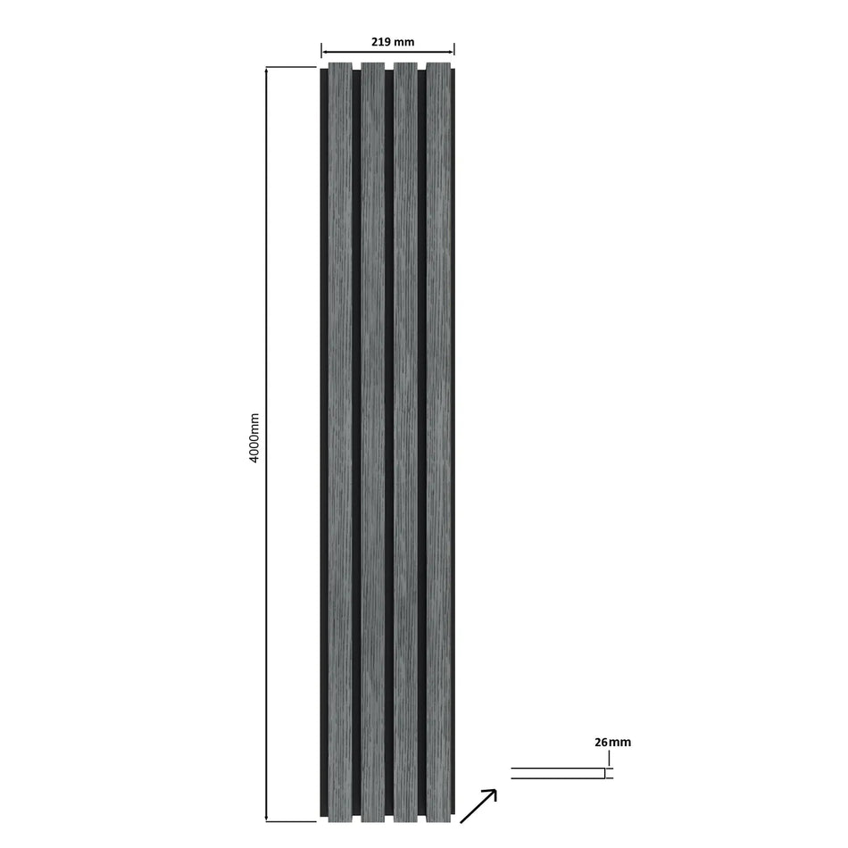 DutchLine - WPC Wandpaneel YW - 219x4000x26mm