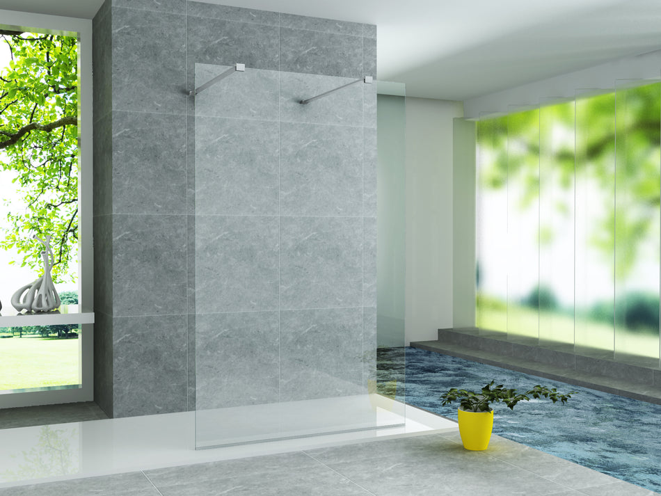 Inloopdouchewand 8mm (ECOW) - Helder Glas