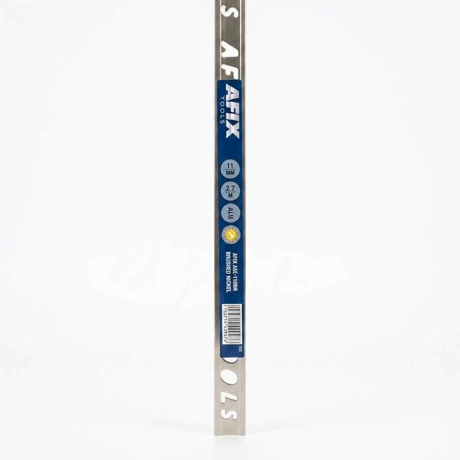 AFIX Tegelprofiel Brushed Nickel 11 x 2700mm