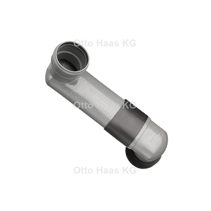 HAAS 3983 WC-sprongbocht Ø90/110 horizontaal – verstelbaar 150-350 mm