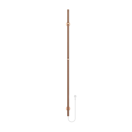 Belrad Elektrische Staafhanddoekdroger - Enkel - 60W - 150x6,3x12,7 cm - Geborsteld Koper