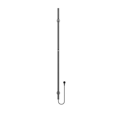 Belrad Elektrische Staafhanddoekdroger - Enkel - 60W - 150x6,3x12,7 cm - Gunmetal