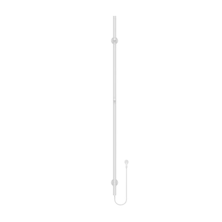 Belrad Elektrische Staafhanddoekdroger - Enkel - 60W - 150x6,3x12,7 cm - Glanzend Wit