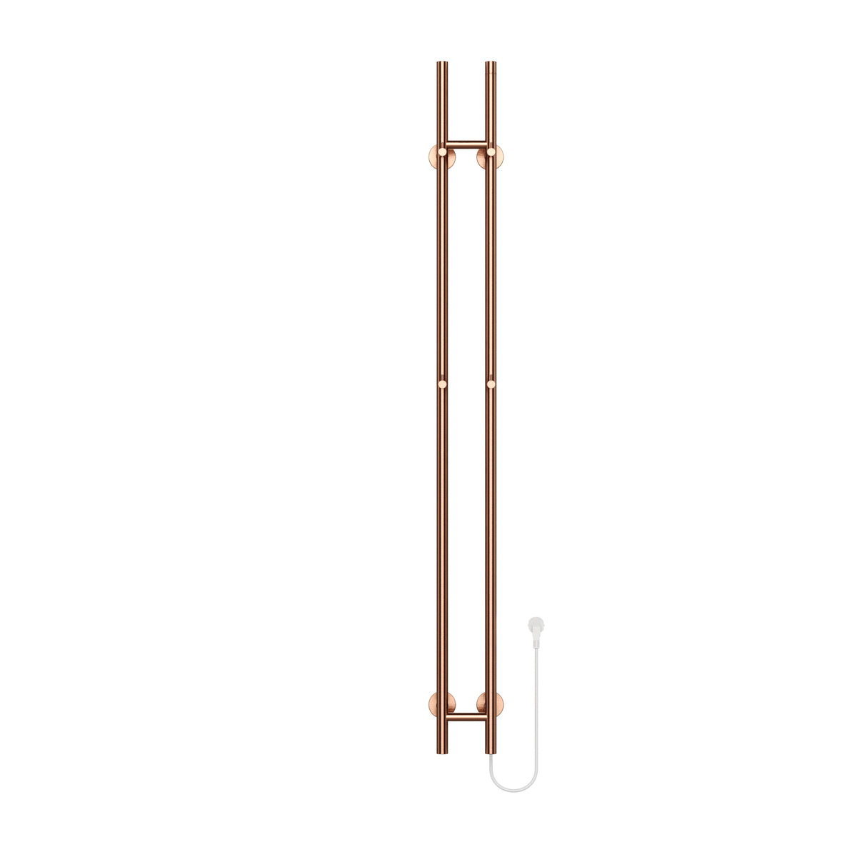 Belrad Elektrische Staafhanddoekdroger - Dubbel - 120W - 150x16,8x12,7 cm - Geborsteld Koper
