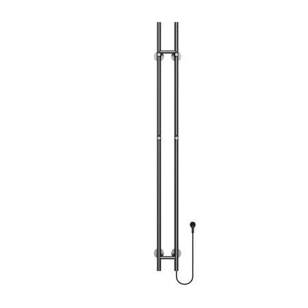 Belrad Elektrische Staafhanddoekdroger - Dubbel - 120W - 150x16,8x12,7 cm - Gunmetal