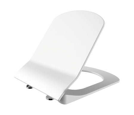 Creavit Elegant WC-Zitting - D-Model - Soft Close - Quick Release - Duroplast - RVS Scharnieren - Glanzend Wit