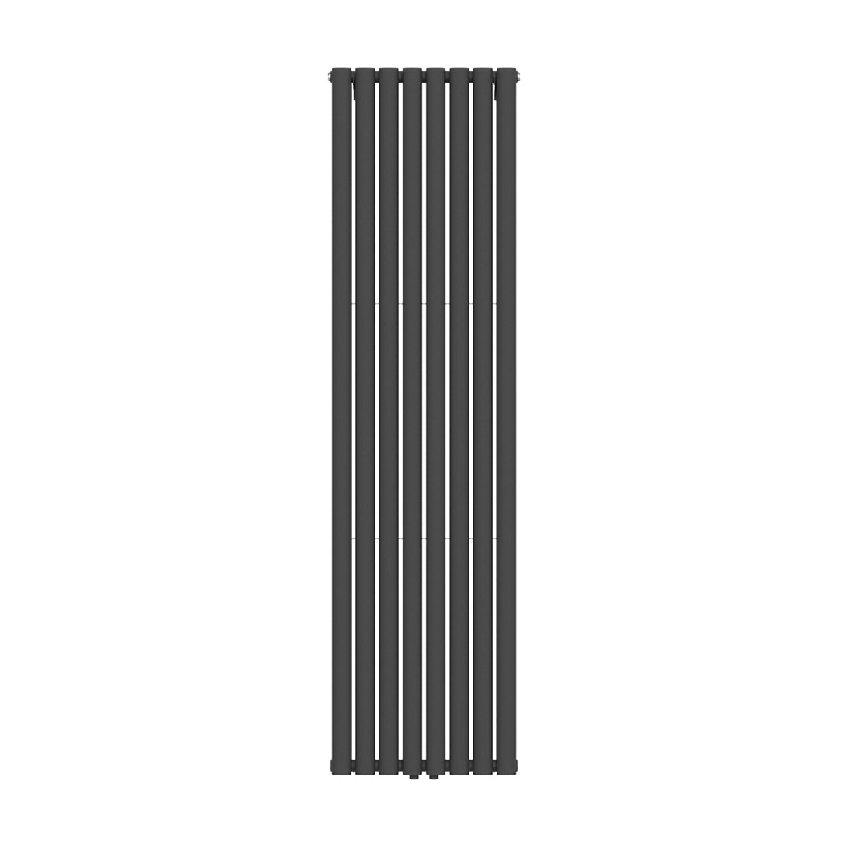 Verticale Radiator Dubbelzijdig Zwart – Ovaal 472mm