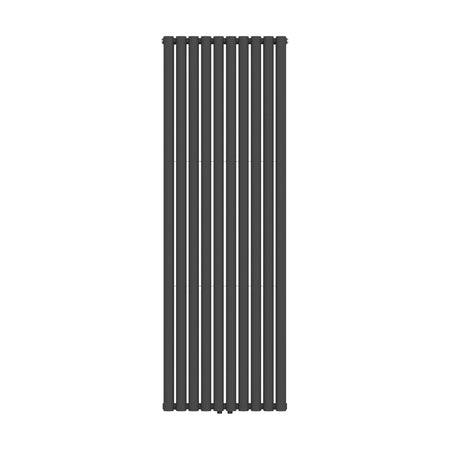 Verticale Radiator Dubbelzijdig Zwart – Ovaal 590mm