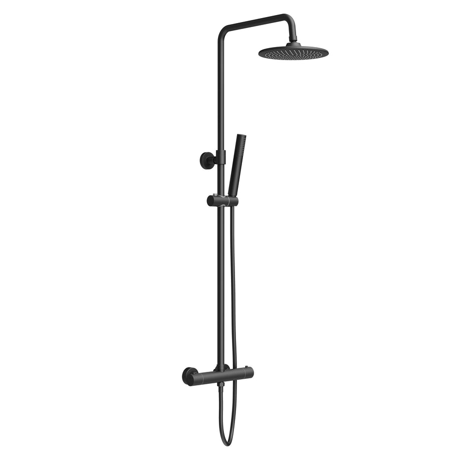 Optima rondo regendoucheset - thermostatisch - opbouw - belgaqua