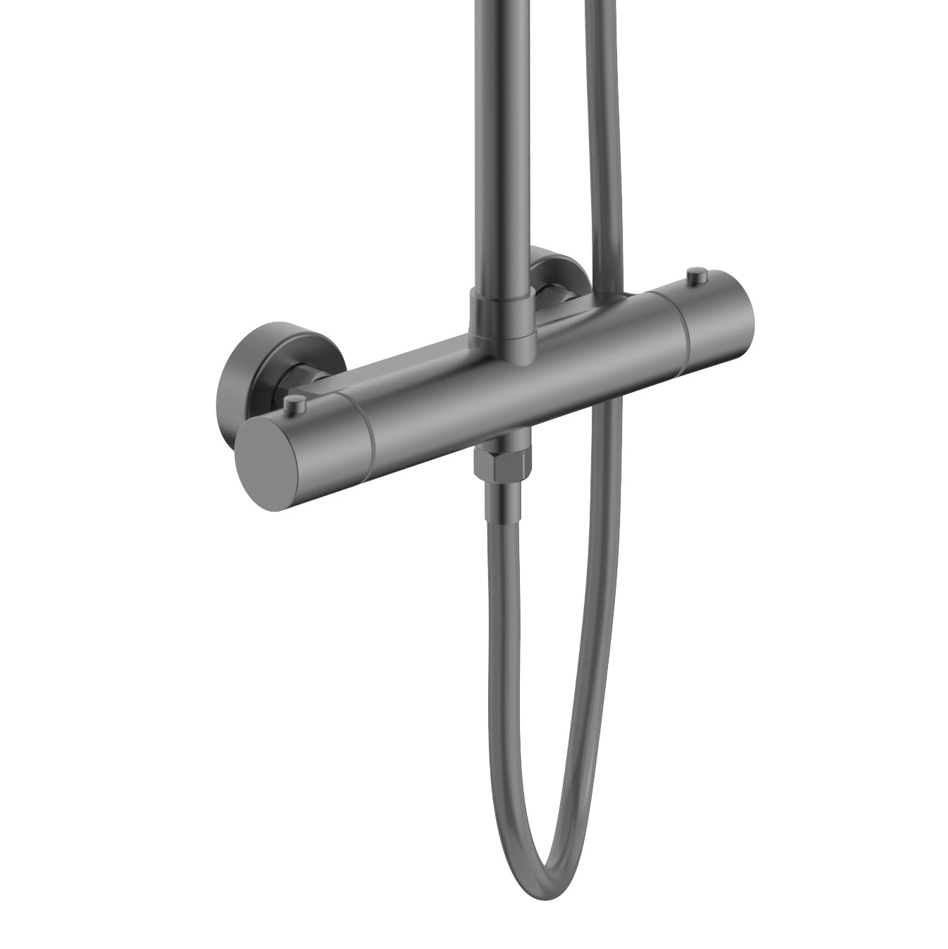 Optima rondo regendoucheset - thermostatisch - opbouw - cool touch - belgaqua (pvd)