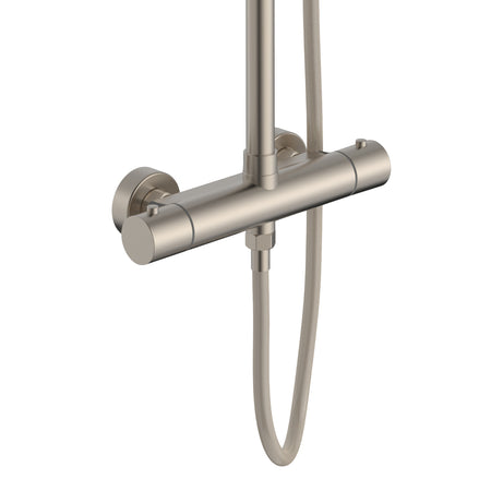 Optima rondo regendoucheset - thermostatisch - opbouw - cool touch - belgaqua (pvd)
