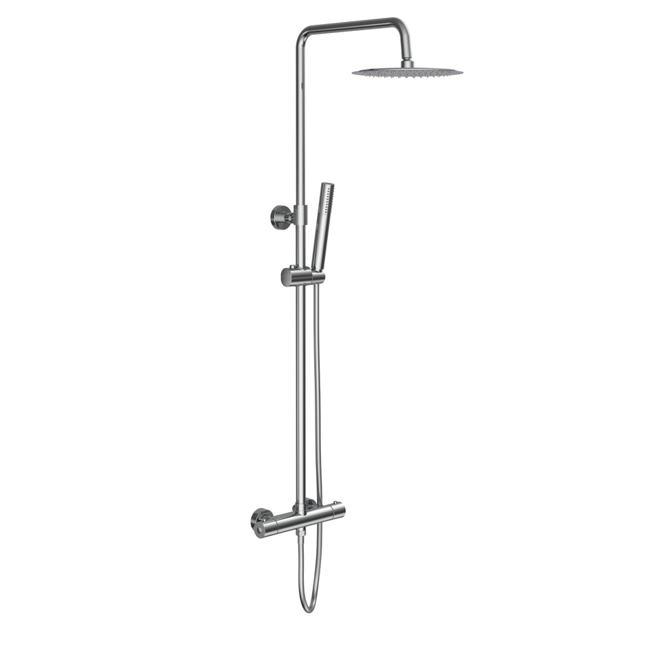 Optima rondo regendoucheset - thermostatisch - opbouw - belgaqua