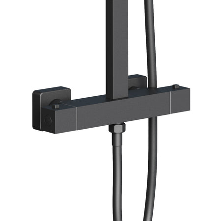 Optima quadro regendoucheset - thermostatisch - opbouw - cool touch - belgaqua