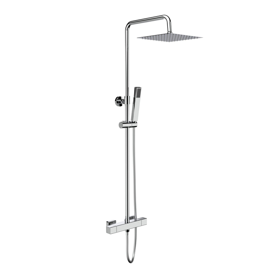 Optima quadro regendoucheset - thermostatisch - opbouw - cool touch - belgaqua