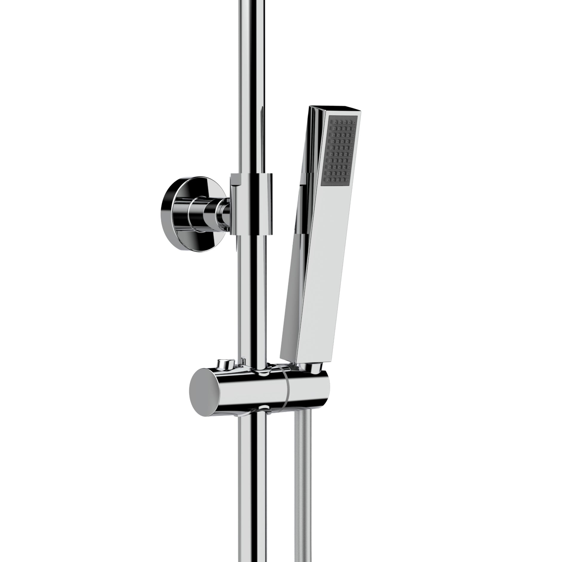 Optima quadro regendoucheset - thermostatisch - opbouw - cool touch - belgaqua