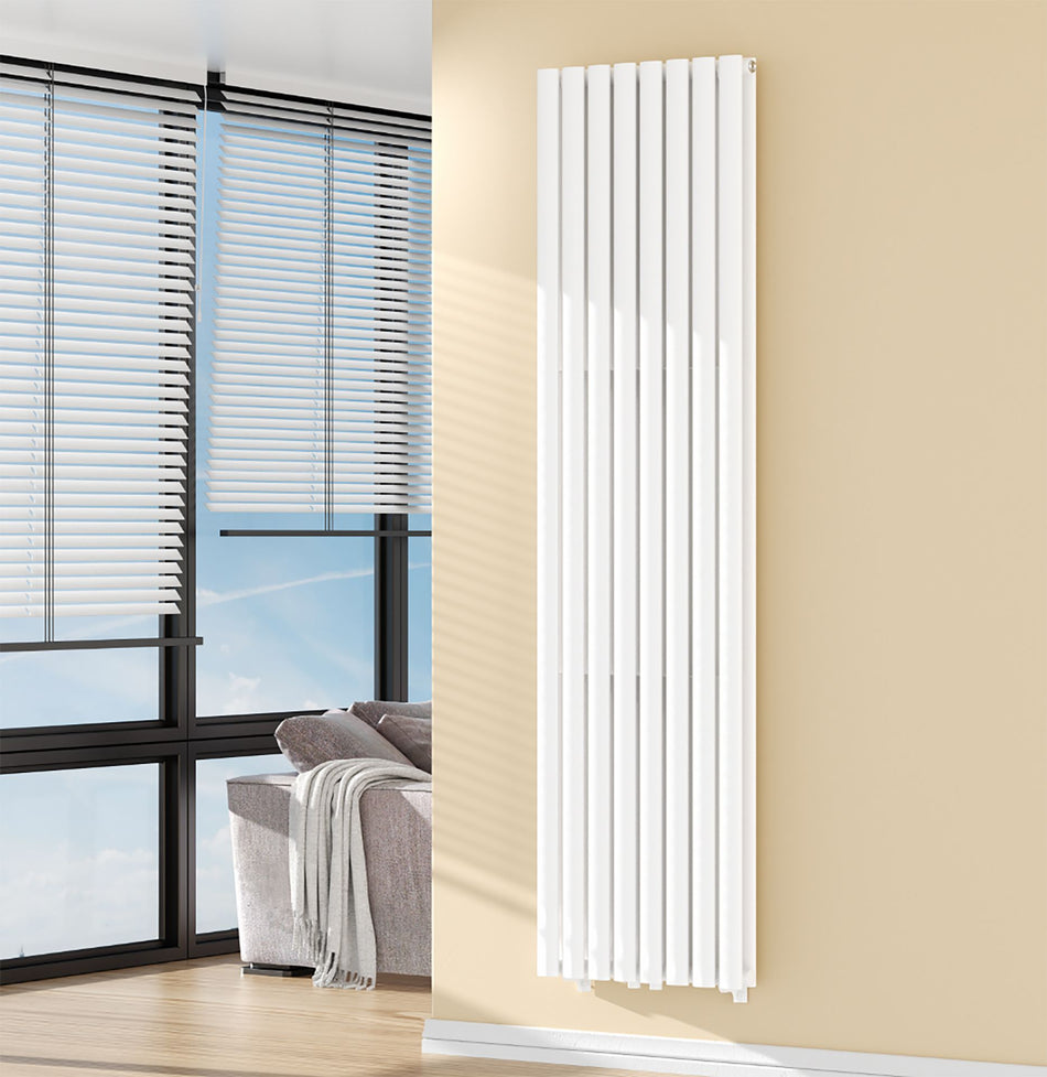 Verticale Radiator Dubbelzijdig Wit – 1800mm