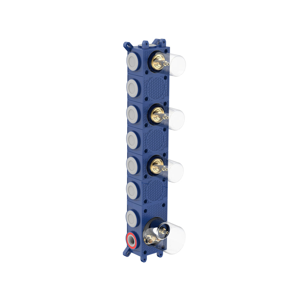 Stria inbouwbox douchemengkraan 3 weg thermostatisch