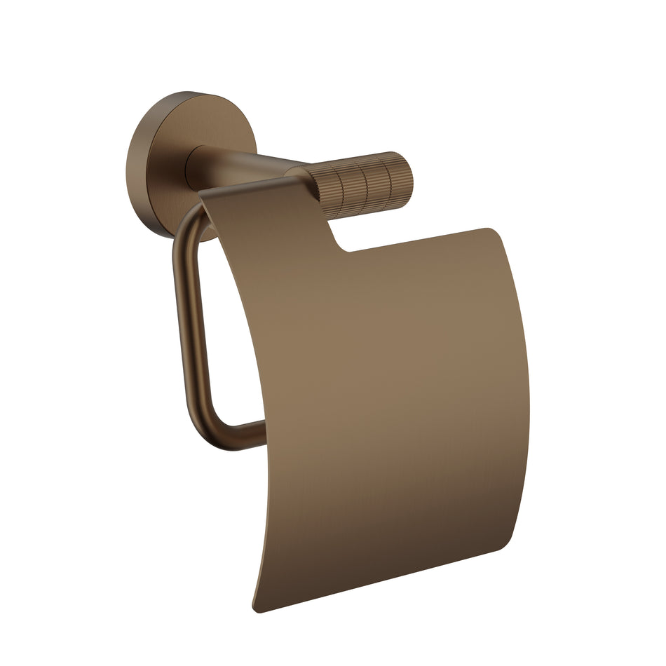 Toiletrolhouder Met Klep - Afwerking Met Verfijnde Ribbelstructuur